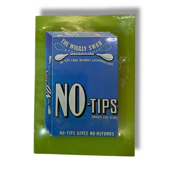 Vintage Topps Wacky Placks “No-Tips” 1974 Wooden Wall Sign Ultra Rare Packages - Picture 1 of 5